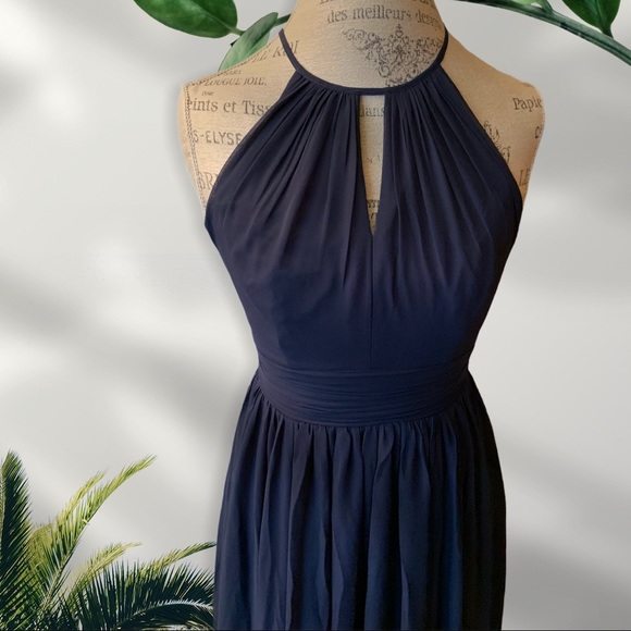 #LEVKOFF Navy Blue Bridesmaid/Prom Gown NWT - S - Picture 6 of 11